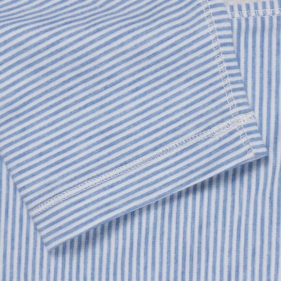 Faherty Movement Quarter Zip Pullover XL Blue Madaket Stripe NWT Stretch Knit - Picture 5 of 11